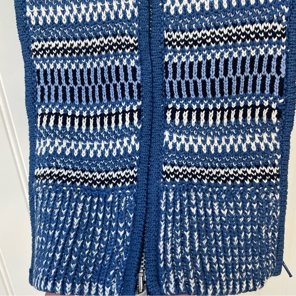 Veronica Beard Naira Jacket Cosmo Size 10 & Vivi Knit Dickey Blue Multi 00-14 - Picture 13 of 14